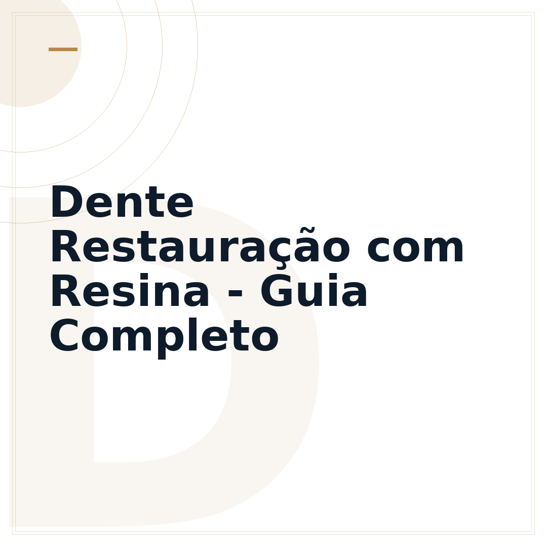 Dente Restauração com Resina - Guia Completo