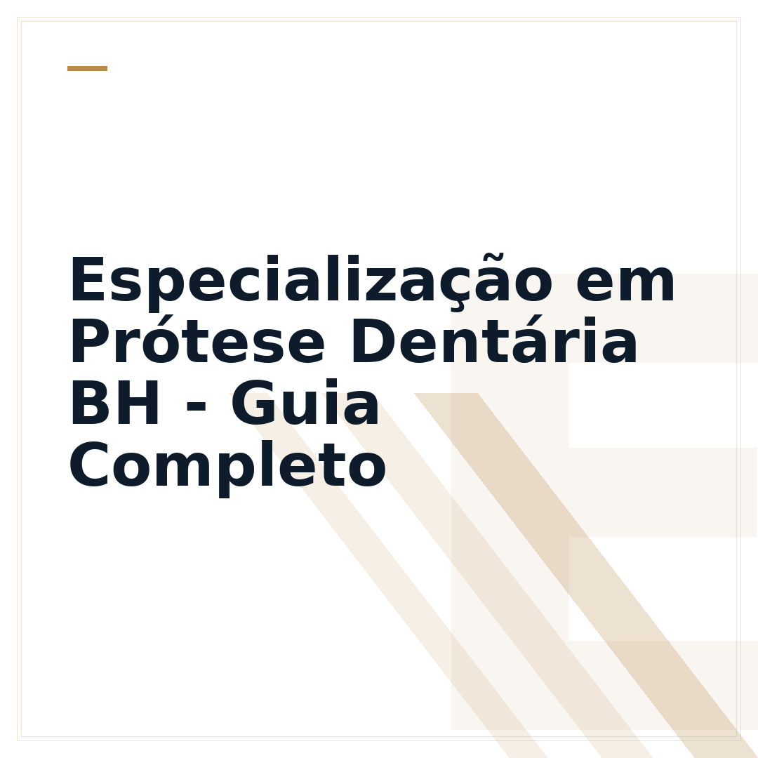 Especialização em Prótese Dentária BH - Guia Completo