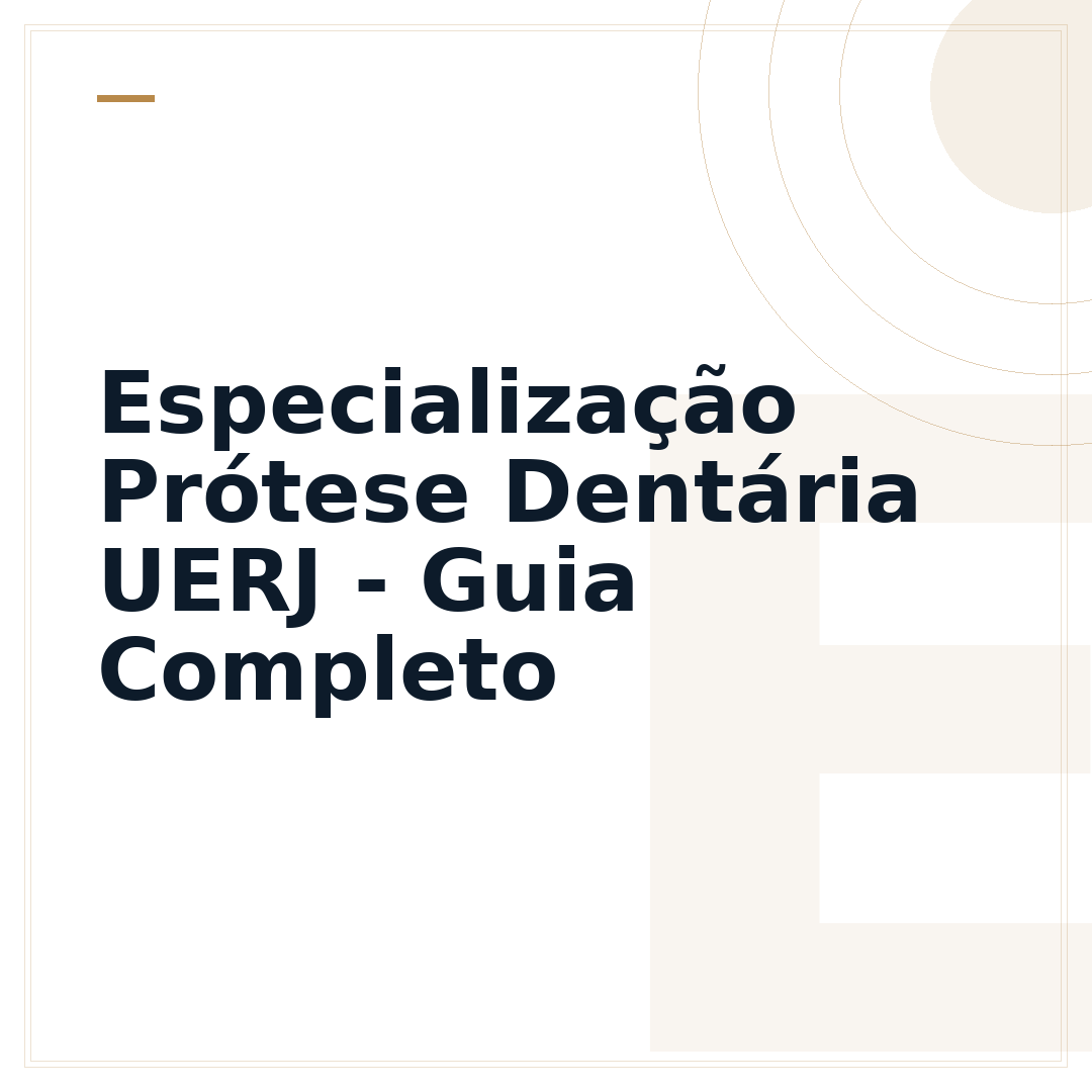 Especialização Prótese Dentária UERJ - Guia Completo