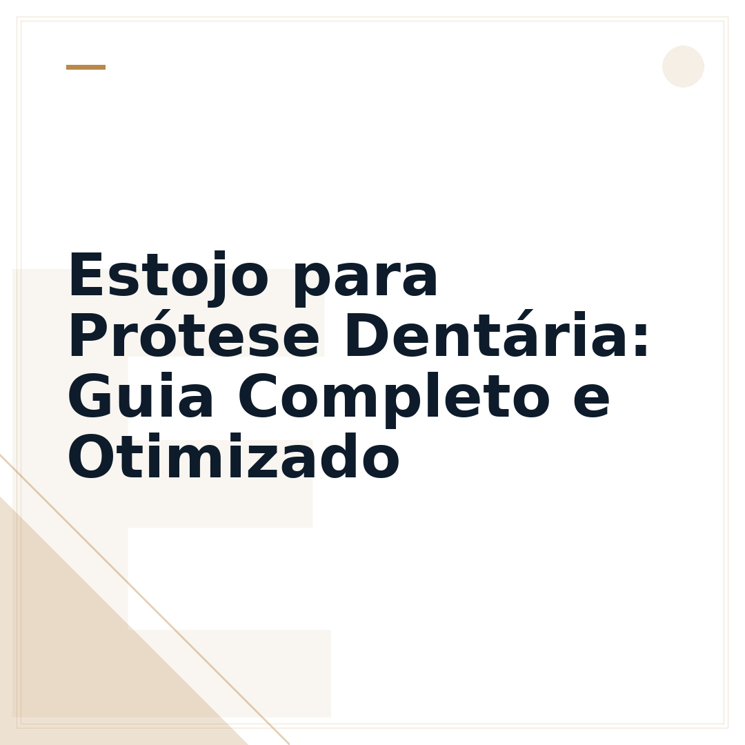 Estojo para Prótese Dentária: Guia Completo e Otimizado