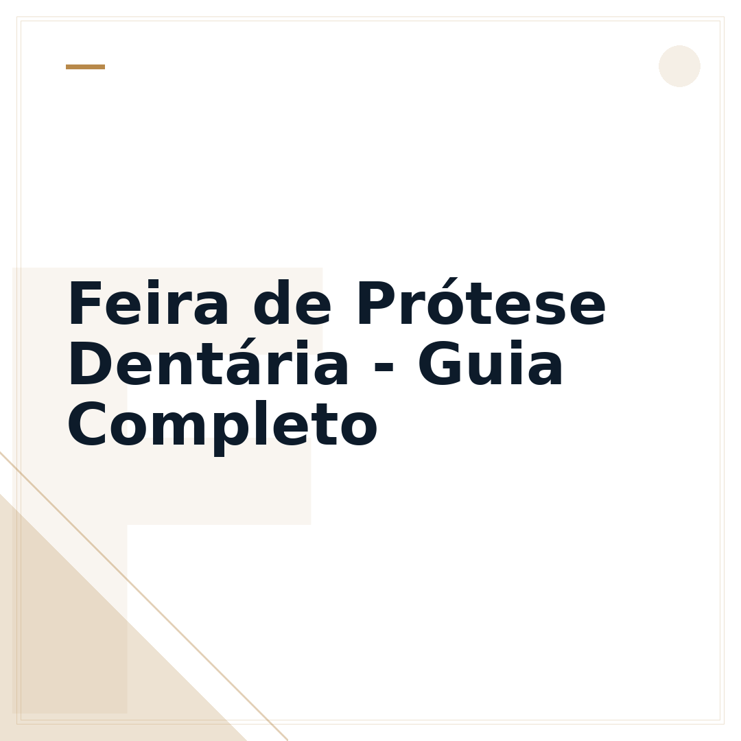 Feira de Prótese Dentária - Guia Completo