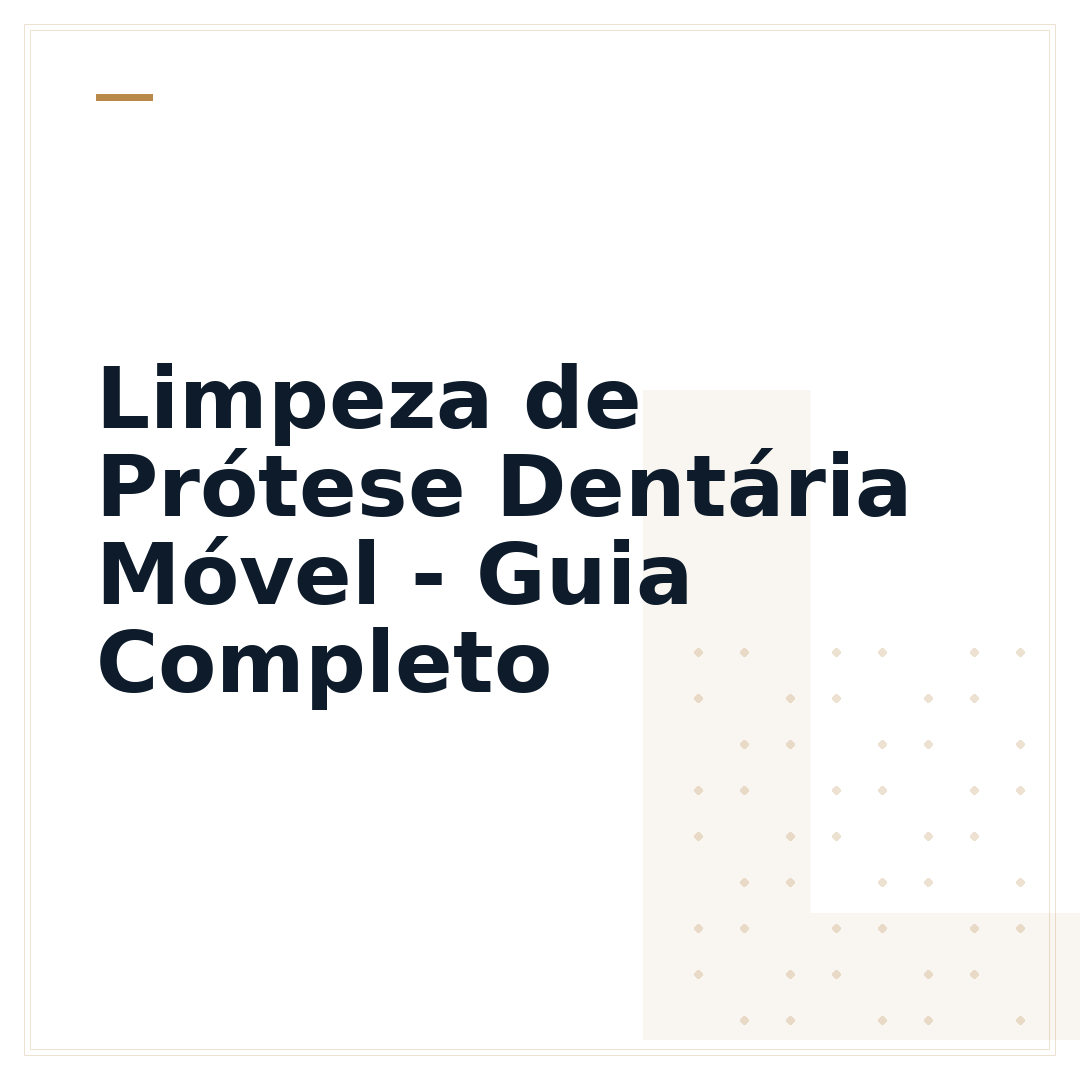 Limpeza de Prótese Dentária Móvel - Guia Completo