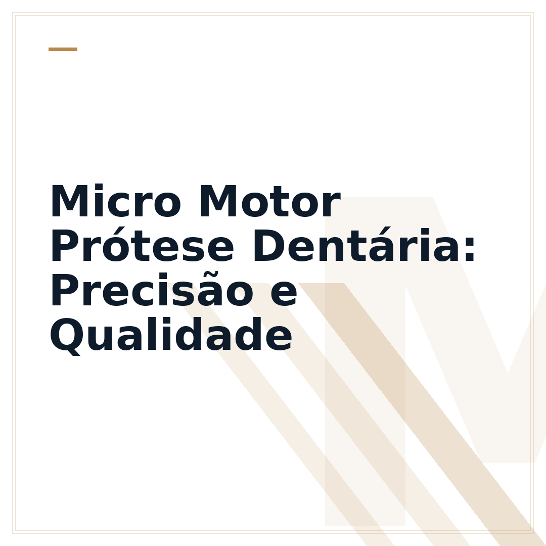 Micro Motor Prótese Dentária: Precisão e Qualidade