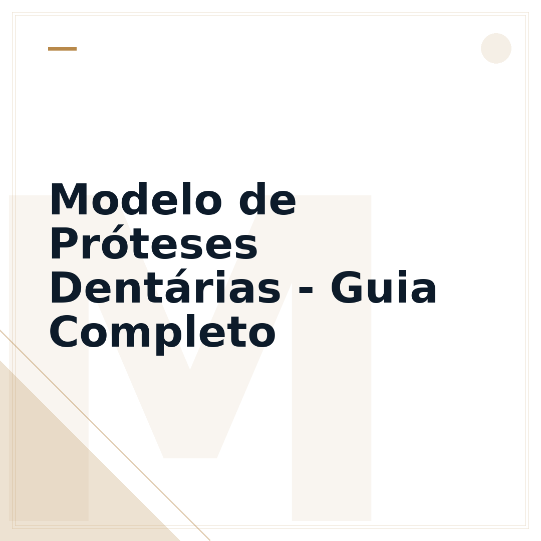 Modelo de Próteses Dentárias - Guia Completo