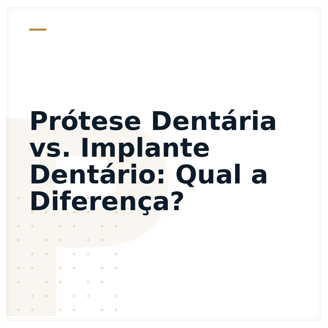 Prótese Dentária vs. Implante Dentário: Qual a Diferença?