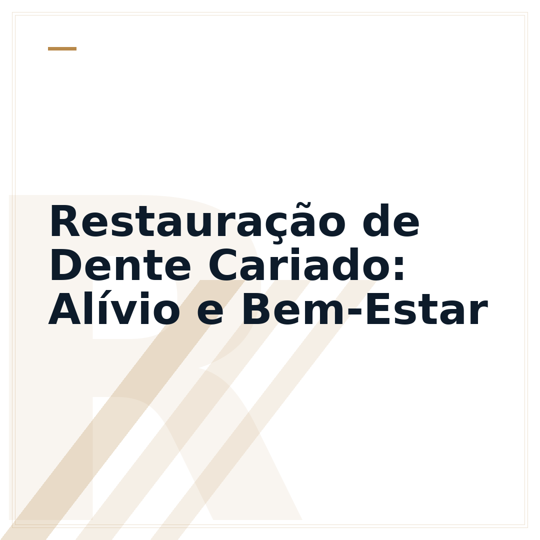 Restauração de Dente Cariado: Alívio e Bem-Estar