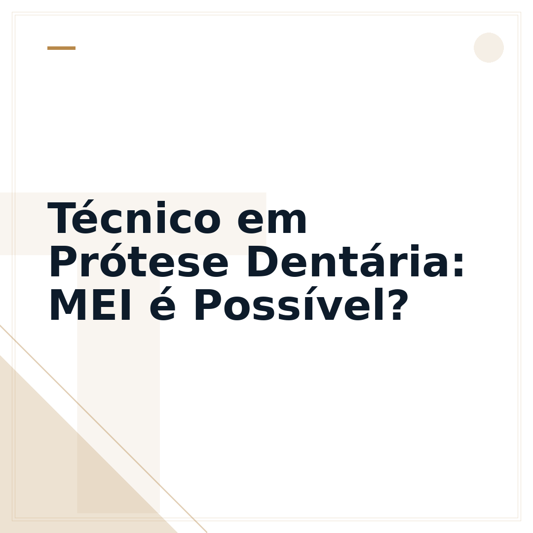 Técnico em Prótese Dentária: MEI é Possível?