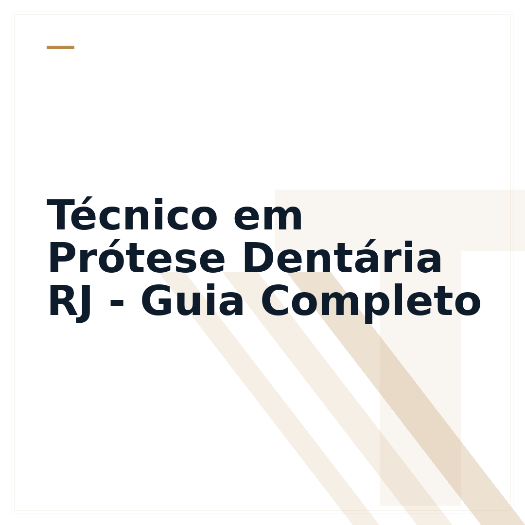 Técnico em Prótese Dentária RJ - Guia Completo